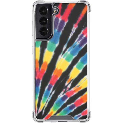 Liquid Blue Tie Dye - Rainbow Galaxy S22 Clear Case