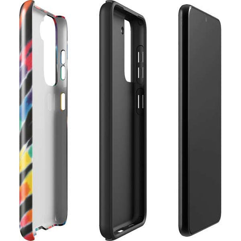 Liquid Blue Tie Dye - Rainbow Galaxy S22 Pro Case