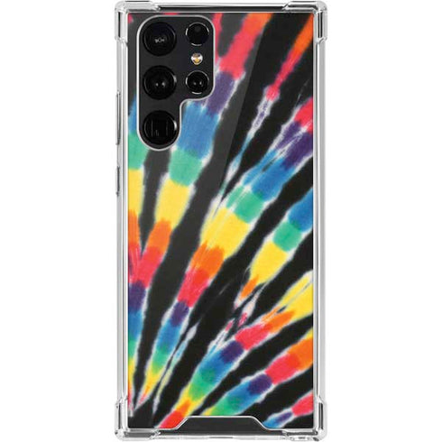 Liquid Blue Tie Dye - Rainbow Galaxy S22 Ultra Clear Case