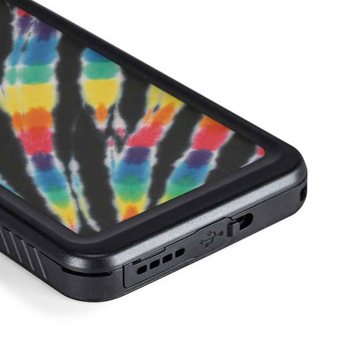 Liquid Blue Tie Dye - Rainbow Galaxy S23 Plus Waterproof Case