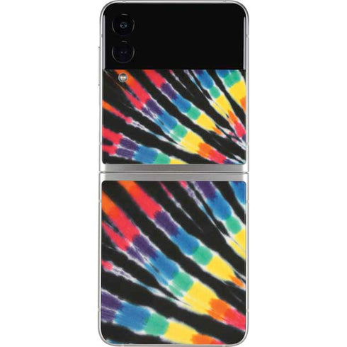Liquid Blue Tie Dye - Rainbow Galaxy Z Flip3 5G Skin