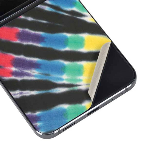 Liquid Blue Tie Dye - Rainbow Galaxy Z Flip5 5G Skin
