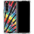 Liquid Blue Tie Dye - Rainbow Galaxy Z Fold4 5G Clear Case