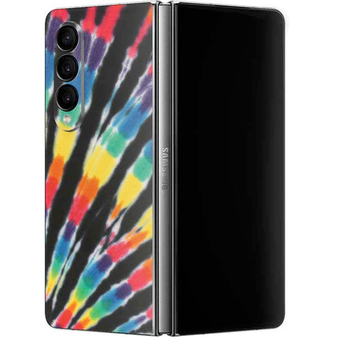 Liquid Blue Tie Dye - Rainbow Galaxy Z Fold4 5G Skin