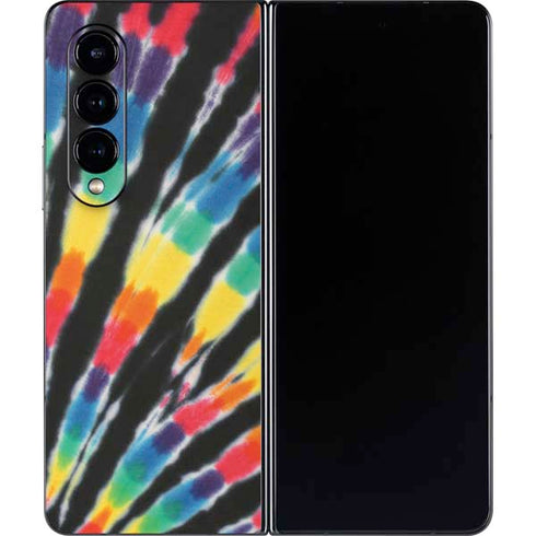 Liquid Blue Tie Dye - Rainbow Galaxy Z Fold4 5G Skin