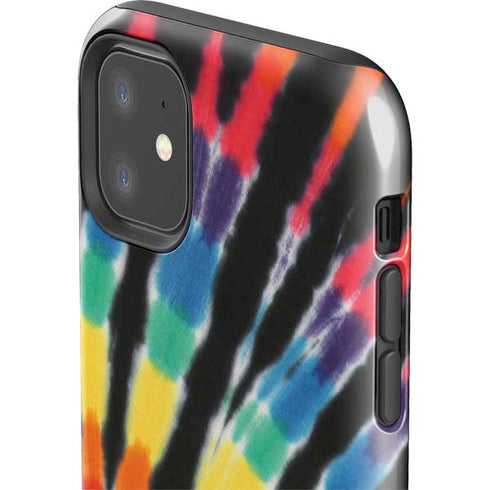 Liquid Blue Tie Dye - Rainbow iPhone 11 Impact Case