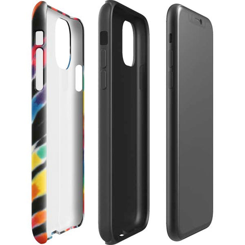 Liquid Blue Tie Dye - Rainbow iPhone 11 Pro Max Impact Case