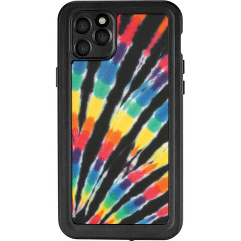 Liquid Blue Tie Dye - Rainbow iPhone 11 Pro Max Waterproof Case