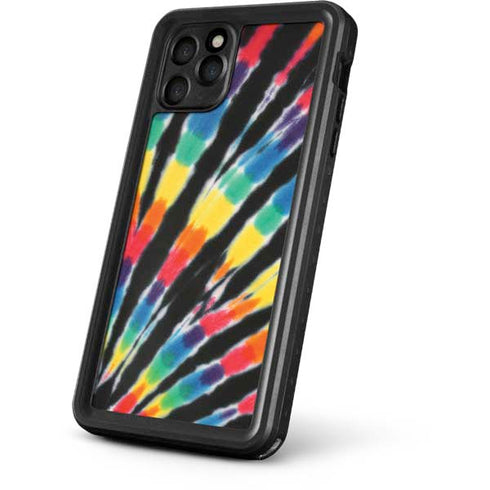 Liquid Blue Tie Dye - Rainbow iPhone 11 Pro Waterproof Case