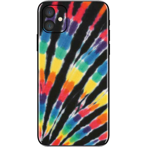 Liquid Blue Tie Dye - Rainbow iPhone 11 Skin