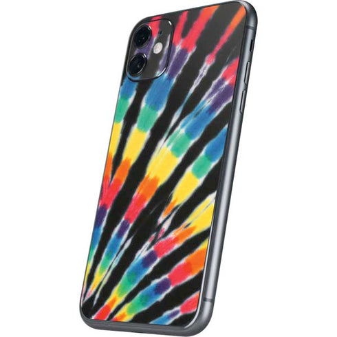Liquid Blue Tie Dye - Rainbow iPhone 11 Skin
