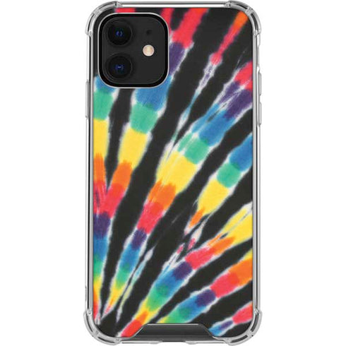 Liquid Blue Tie Dye - Rainbow iPhone 12 Clear Case
