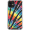 Liquid Blue Tie Dye - Rainbow iPhone 12 Clear Case