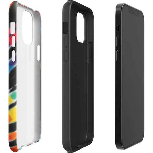 Liquid Blue Tie Dye - Rainbow iPhone 12 Impact Case