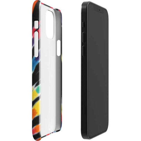 Liquid Blue Tie Dye - Rainbow iPhone 12 Mini Lite Case