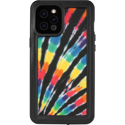 Liquid Blue Tie Dye - Rainbow iPhone 12 Pro Max Waterproof Case