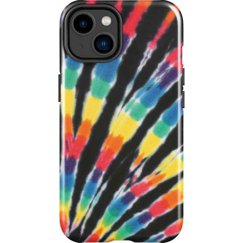Liquid Blue Tie Dye - Rainbow iPhone 14 Plus Impact Case