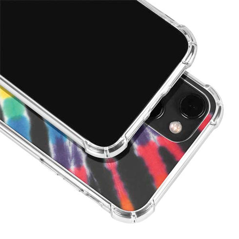 Liquid Blue Tie Dye - Rainbow iPhone 14 Plus Clear Case