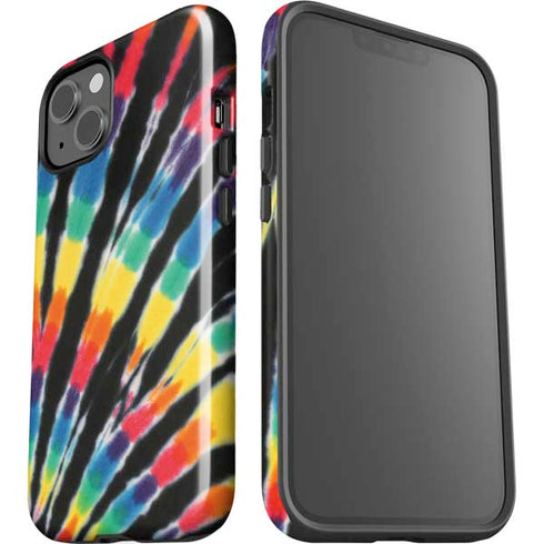 Liquid Blue Tie Dye - Rainbow iPhone 15 Impact Case