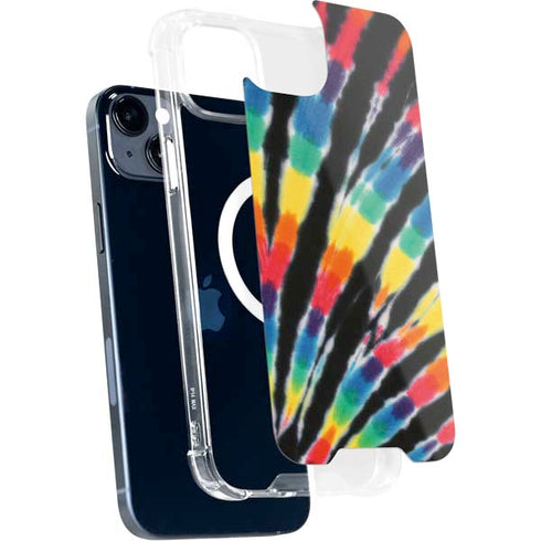 Liquid Blue Tie Dye - Rainbow iPhone 15 Plus MagSafe Case