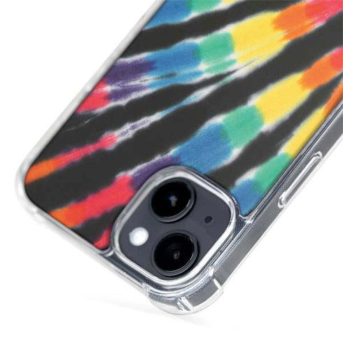 Liquid Blue Tie Dye - Rainbow iPhone 15 Plus MagSafe Case
