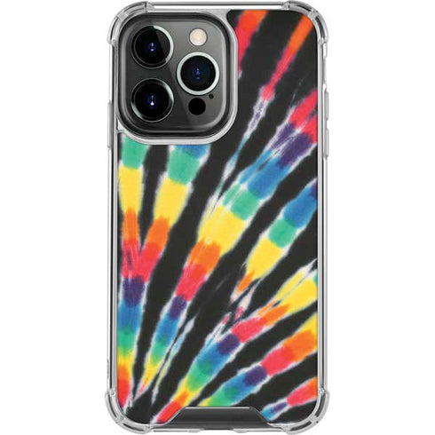 Liquid Blue Tie Dye - Rainbow iPhone 15 Pro Clear Case