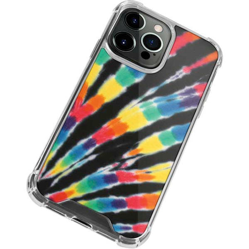 Liquid Blue Tie Dye - Rainbow iPhone 14 Pro Clear Case