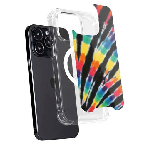 Liquid Blue Tie Dye - Rainbow iPhone 15 Pro Max MagSafe Case