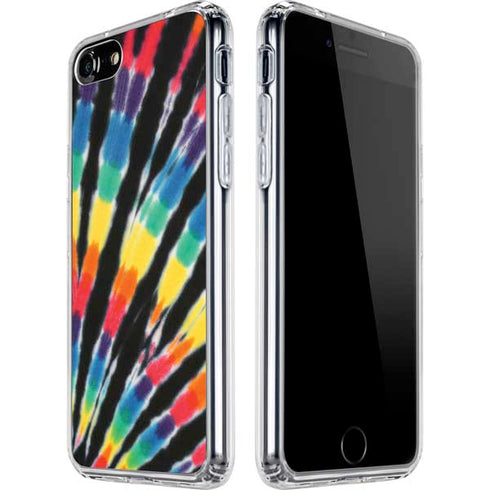 Liquid Blue Tie Dye - Rainbow iPhone SE (2nd & 3rd Gen) Clear Case