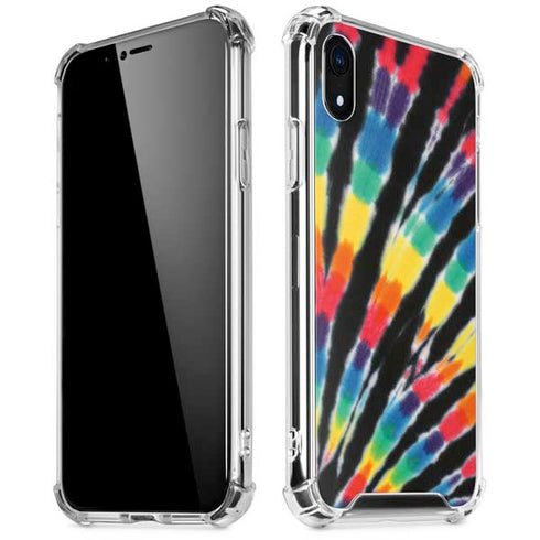 Liquid Blue Tie Dye - Rainbow iPhone XR Clear Case