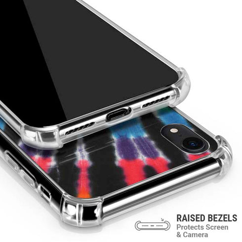 Liquid Blue Tie Dye - Rainbow iPhone XR Clear Case