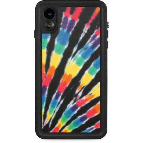 Liquid Blue Tie Dye - Rainbow iPhone XR Waterproof Case