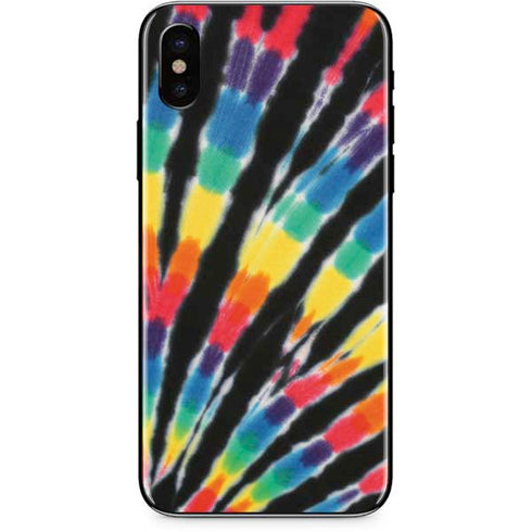 Liquid Blue Tie Dye - Rainbow iPhone XS Max Skin