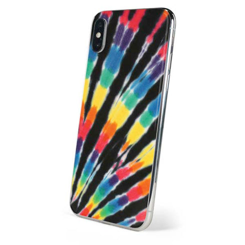 Liquid Blue Tie Dye - Rainbow iPhone XS Skin