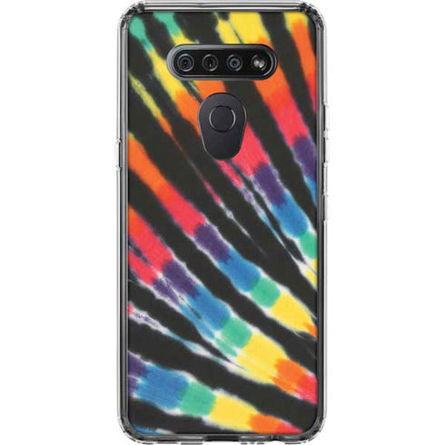 Liquid Blue Tie Dye - Rainbow LG K51/Q51 Clear Case