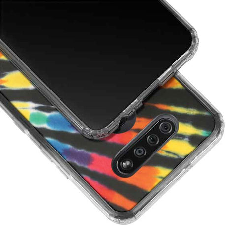 Liquid Blue Tie Dye - Rainbow LG K51/Q51 Clear Case