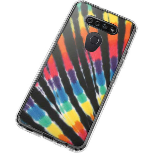 Liquid Blue Tie Dye - Rainbow LG K51/Q51 Clear Case