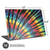 Liquid Blue Tie Dye - Rainbow Universal Laptop 16in (13 x 9.4in) Skin
