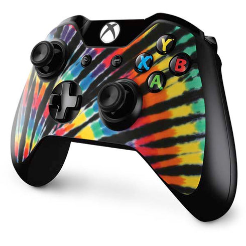Liquid Blue Tie Dye - Rainbow Xbox One Controller Skin