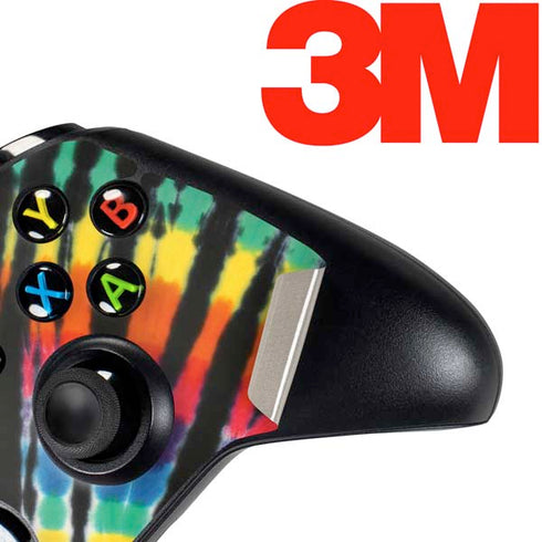 Liquid Blue Tie Dye - Rainbow Xbox One Controller Skin