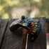 Liquid Blue Tie Dye - Rainbow Xbox One Controller Skin