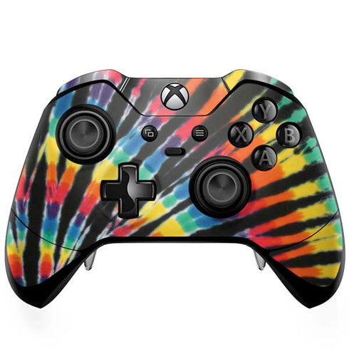 Liquid Blue Tie Dye - Rainbow Xbox One Elite Controller Skin