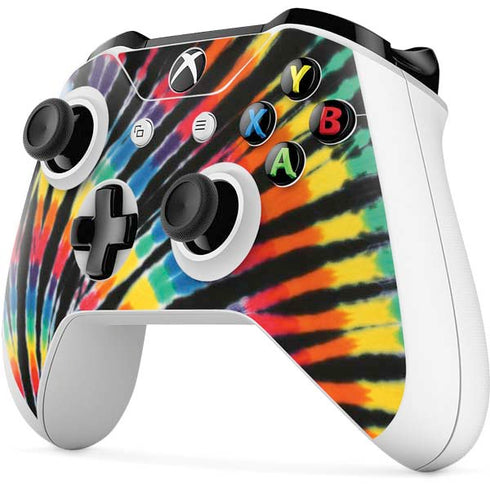 Liquid Blue Tie Dye - Rainbow Xbox One S All-Digital Edition Bundle Skin