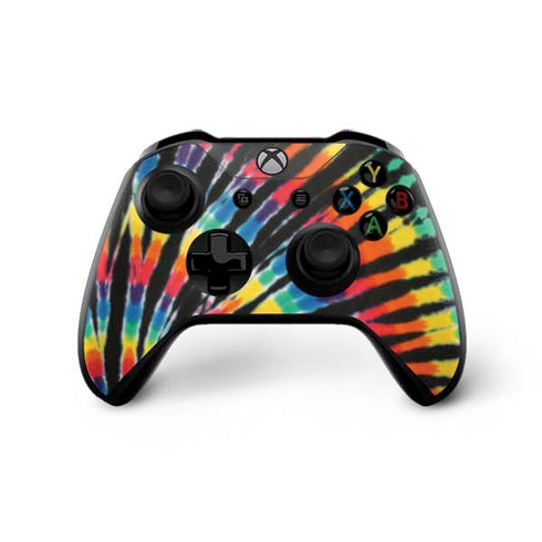 Liquid Blue Tie Dye - Rainbow Xbox One X Controller Skin