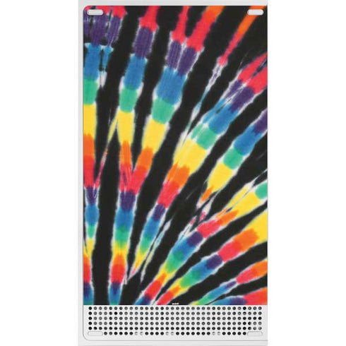 Liquid Blue Tie Dye - Rainbow Xbox Series S Console Skin