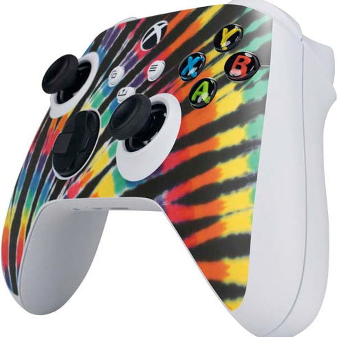 Liquid Blue Tie Dye - Rainbow Xbox Series S Controller Skin