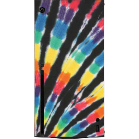 Liquid Blue Tie Dye - Rainbow Xbox Series X Console Skin