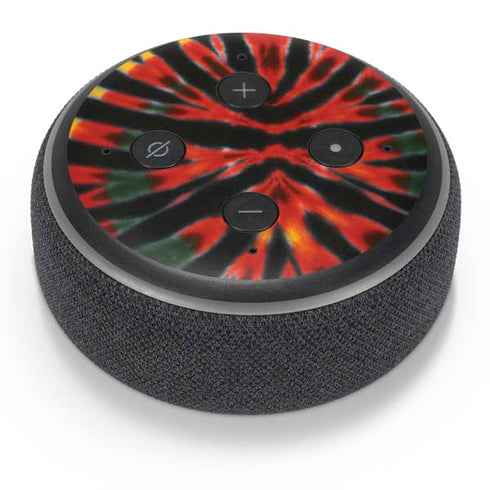 Liquid Blue Tie Dye - Rasta Amazon Echo Dot Skin