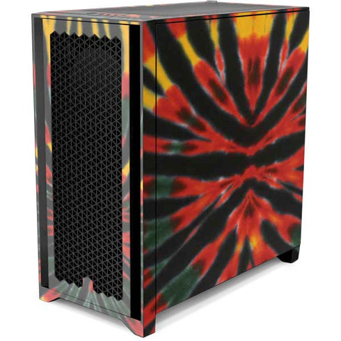 Liquid Blue Tie Dye - Rasta Corsair 4000D Tempered Glass Mid-Tower ATX Case Skin