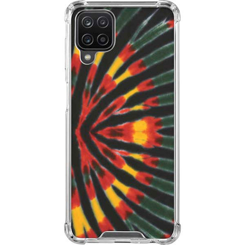 Liquid Blue Tie Dye - Rasta Galaxy A12 Clear Case